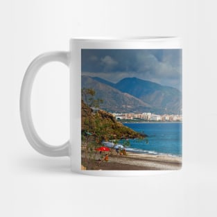 Penoncillo Beach Torrox Costa Nerja Spain Mug